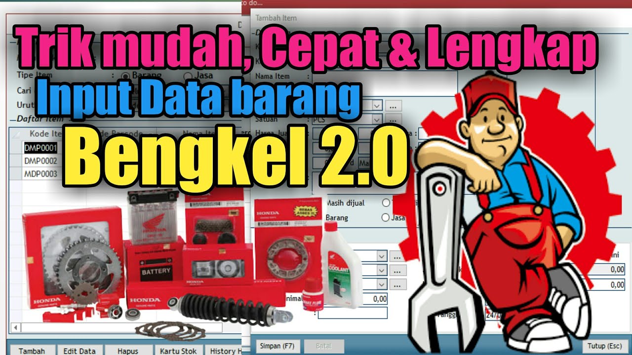 CARA  INPUT DATA BENGKEL 2.0//TERBARU 2023