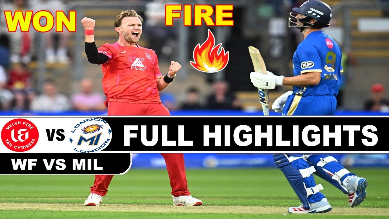 Welsh Fire vs MI London Highlights | 6th Match | The Hundred 2026 | Full Match Highlights