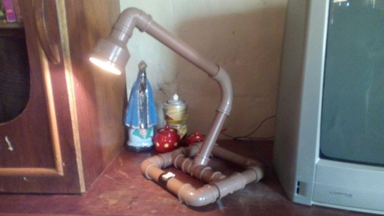 Como fazer uma luminária de cano pvc