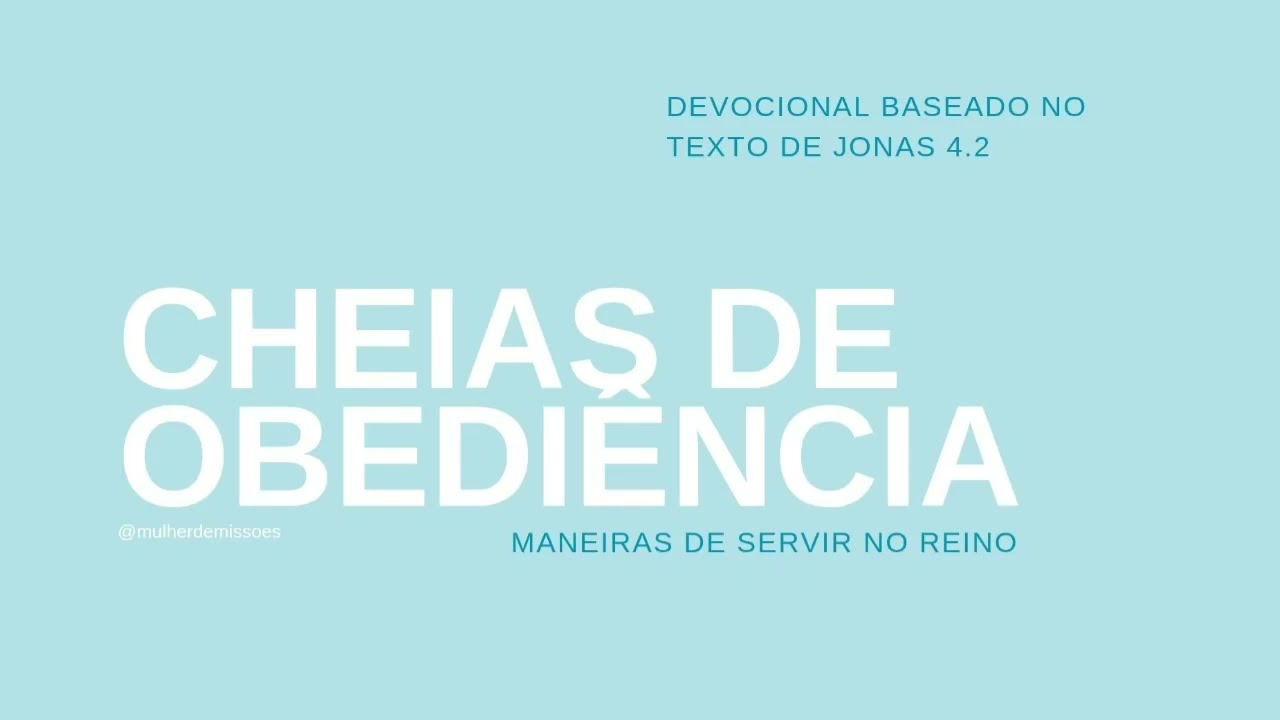 EP.08-  MANEIRAS DE SERVIR NO REINO | Devocional em Jonas 4.2 | Miss. Jade Simões Moreno 