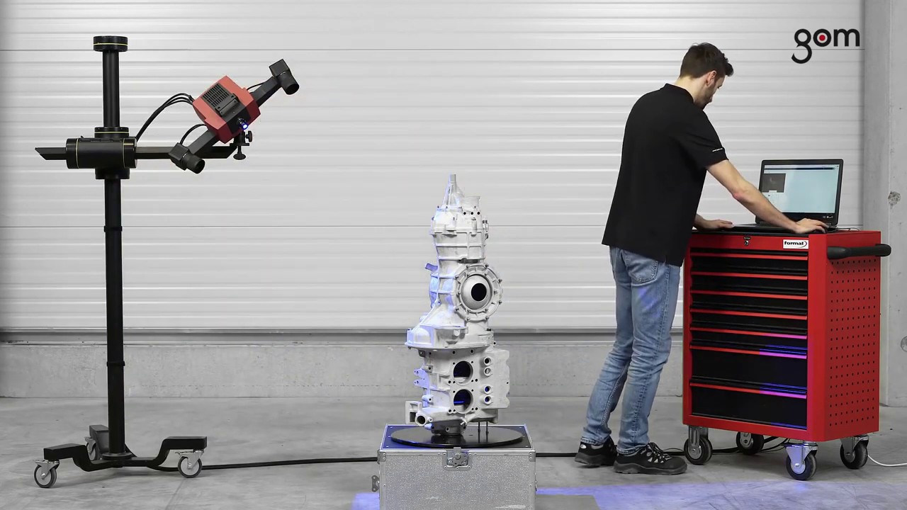 ATOS Compact scan   измерение коробки передач
