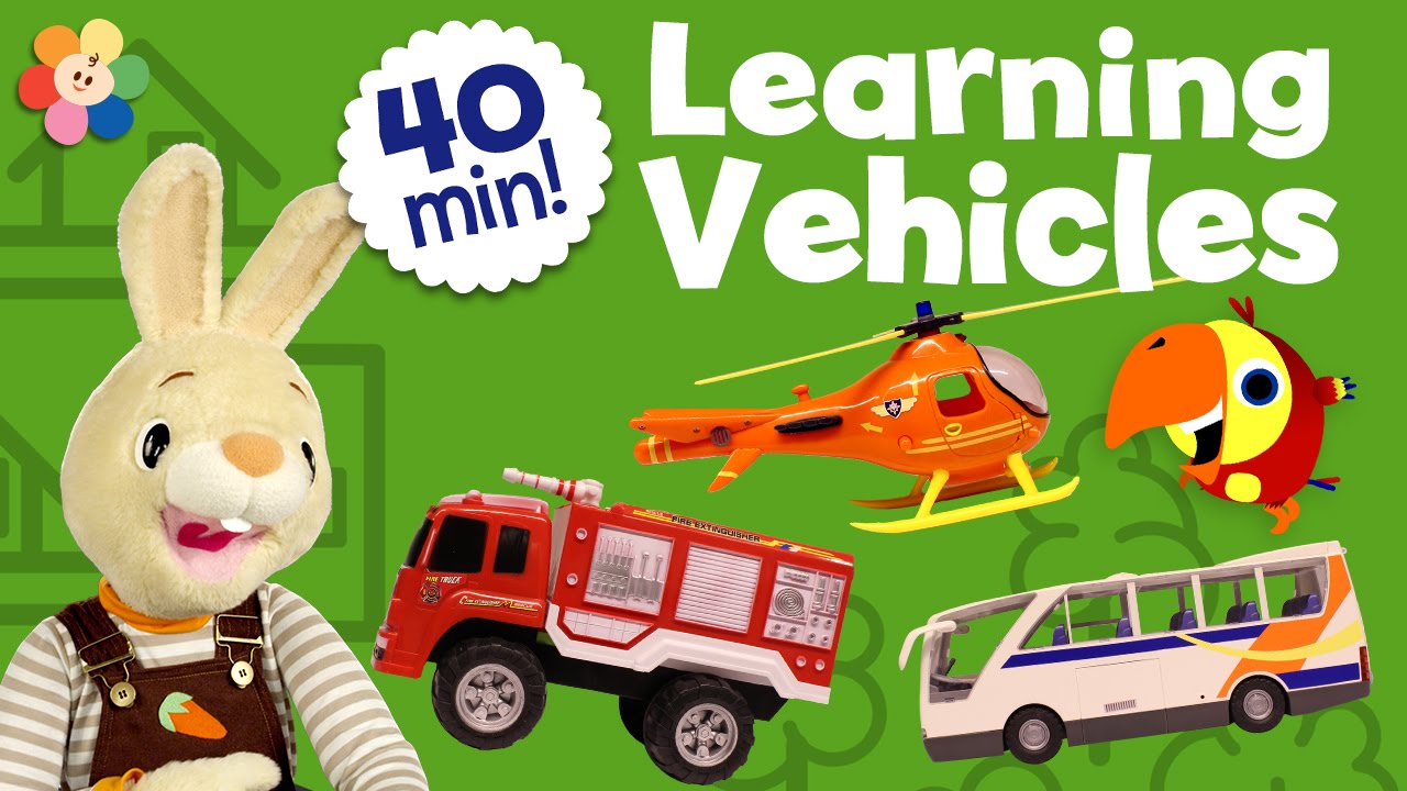 Learning Vehicles Children Shows Compilation | Unboxing Kids Toys and Learning Vocabulary for Kids