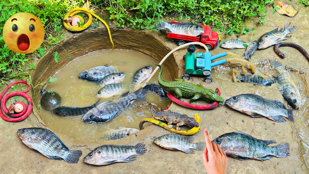 Catch BIG Fish With MINI Water Pump Is This DIY Fishing Method Crazy?