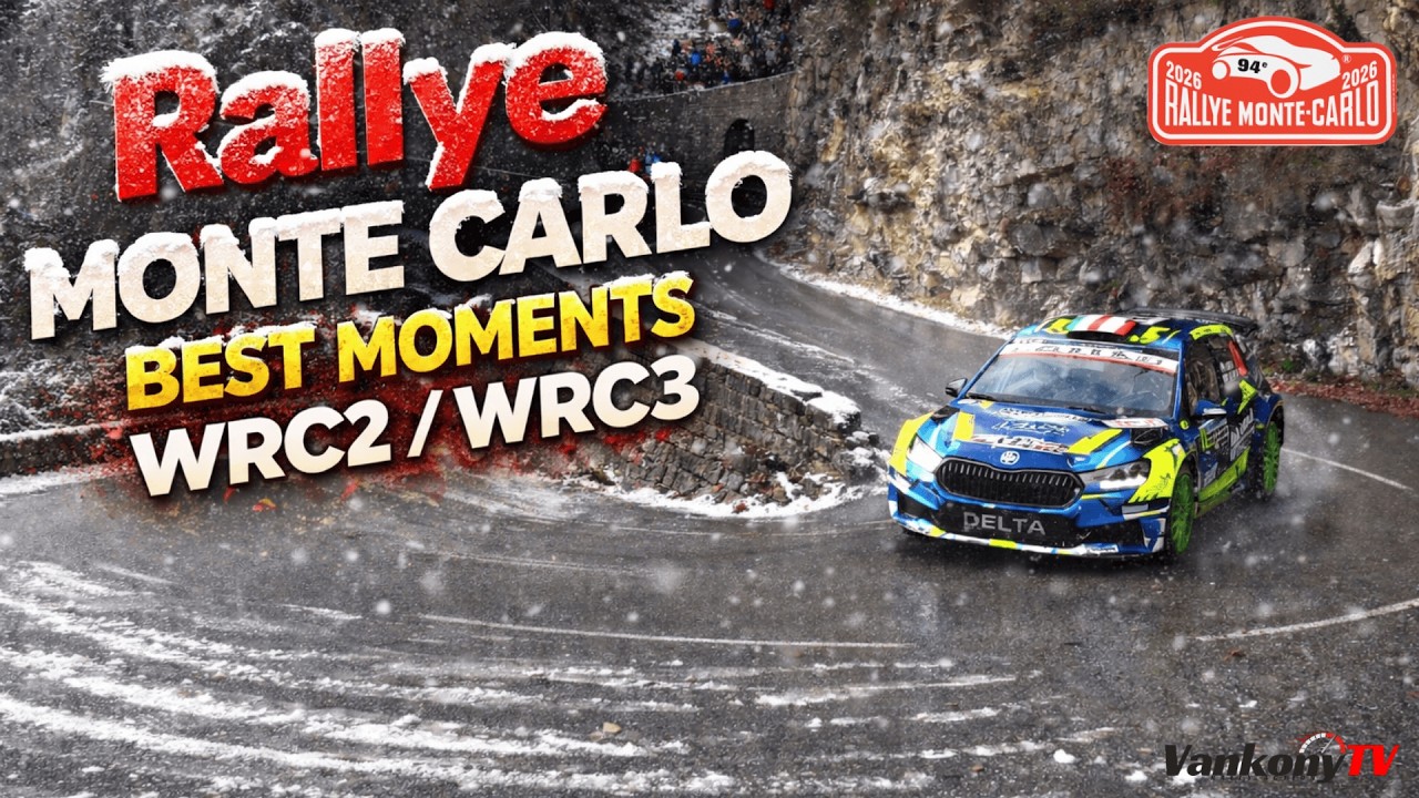 94°  WRC Rallye Monte-Carlo 2026 [Best of WRC2 / WRC3] | Action ,Sideways, Mistakes , | VANKONY TV