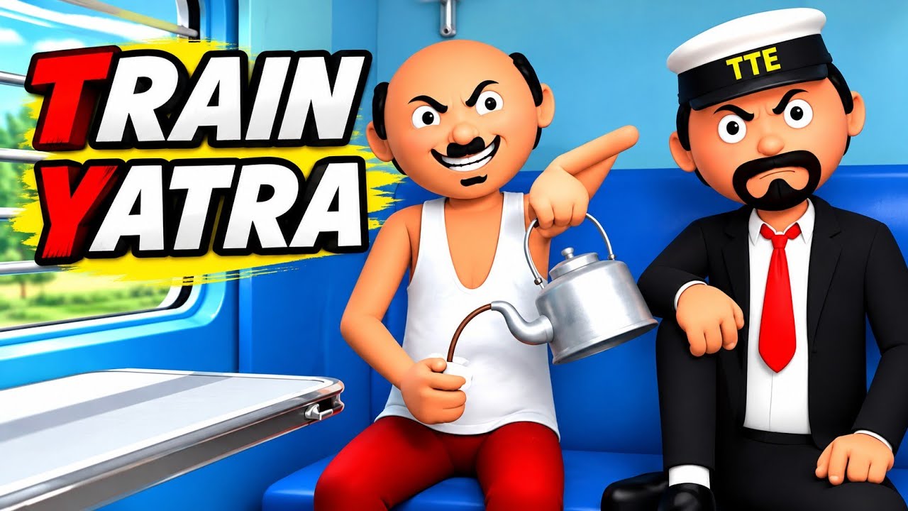 Train Me Chaiwale Se Hui Behes, Chaye Feki Muh Pe - A joke of The Animo Fun#funny#comedy