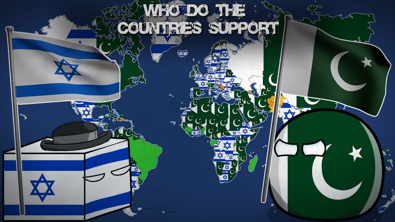 WHO DO THE COUNTRIES SUPPORT? Israel or Pakistan?  Alternative Mapping P71