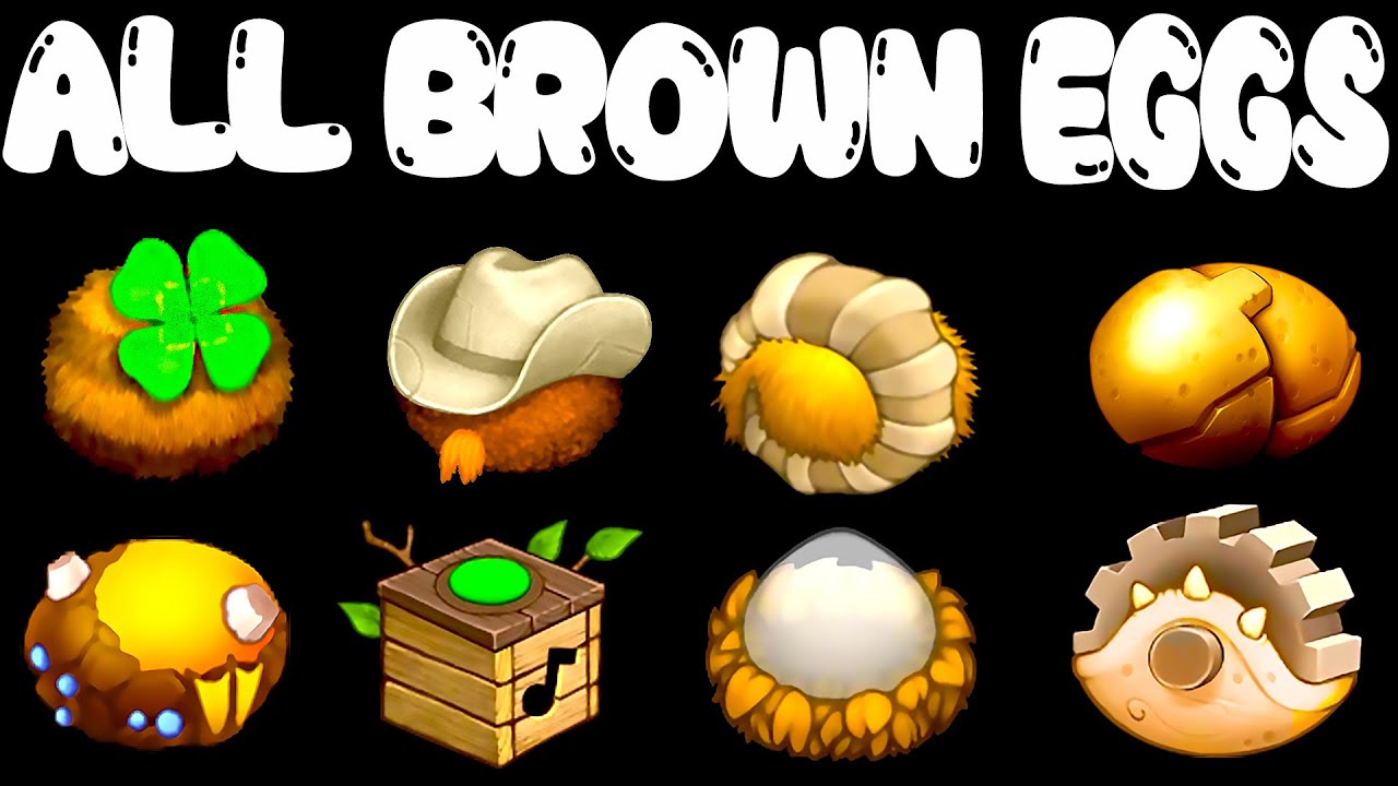 All BROWN Eggs | My Singing Monsters | MonsterBox in Incredibox