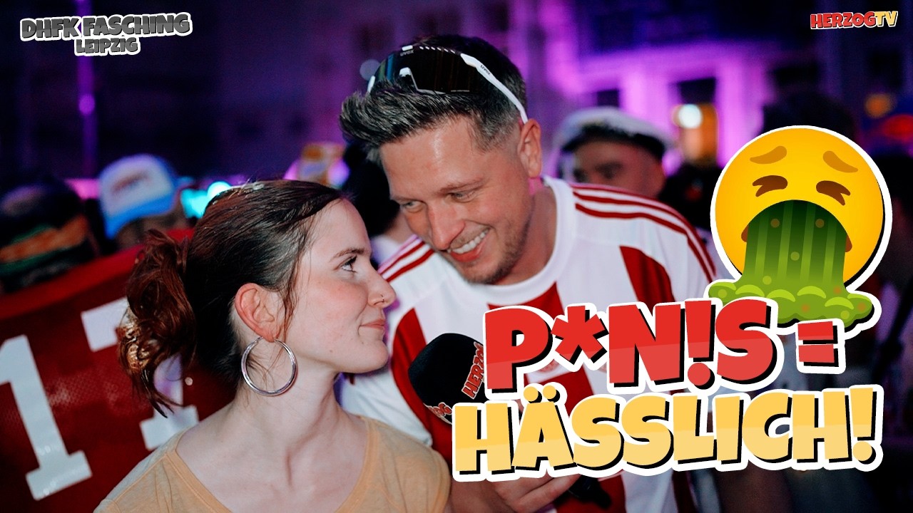 P*N!S = HÄSSLICH! 🤮 Straßenumfrage DHFK Fasching Leipzig
