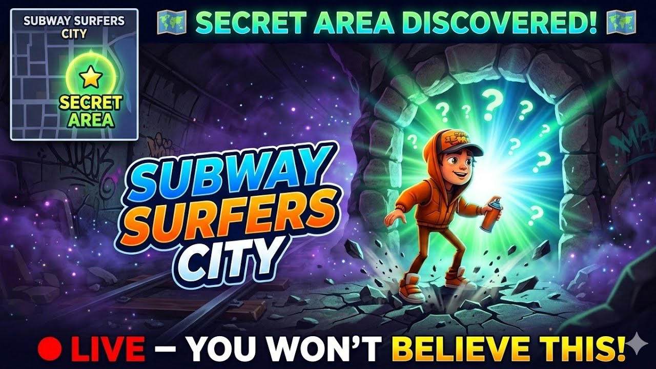 🔴 LIVE: Subway Surfers City – Exploring SECRET Areas You Never Saw! 🗺️ | The Ghost Player