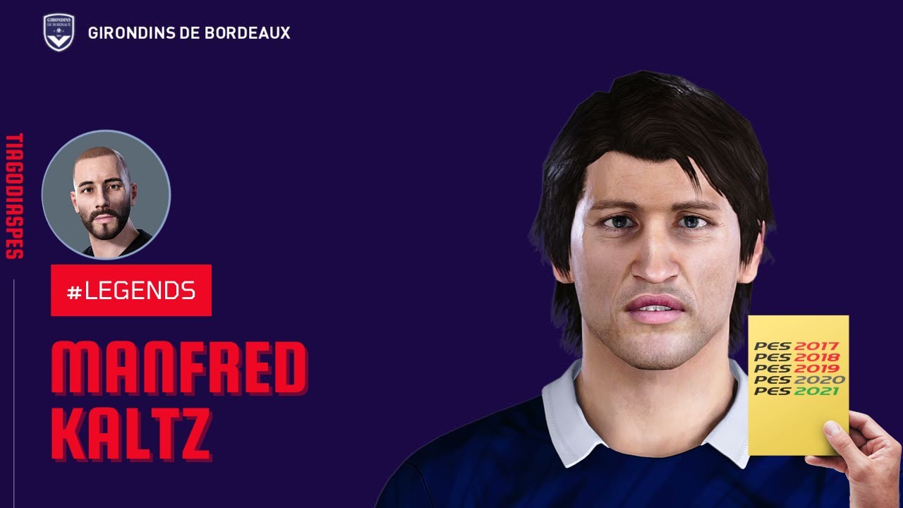 Manfred Kaltz @TiagoDiasPES (Bordeaux, Hamburger SV) Face + Stats | PES 2021 | 🍻 2021/09 Donation