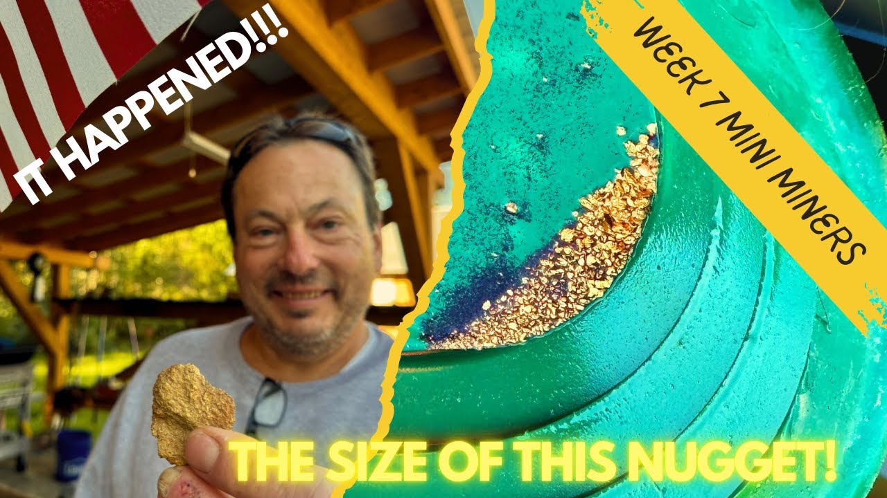 OMG this nugget came out…!!!week 7 of Alaska mini miners at Skookum Good Camp Alaska #goldnugget 