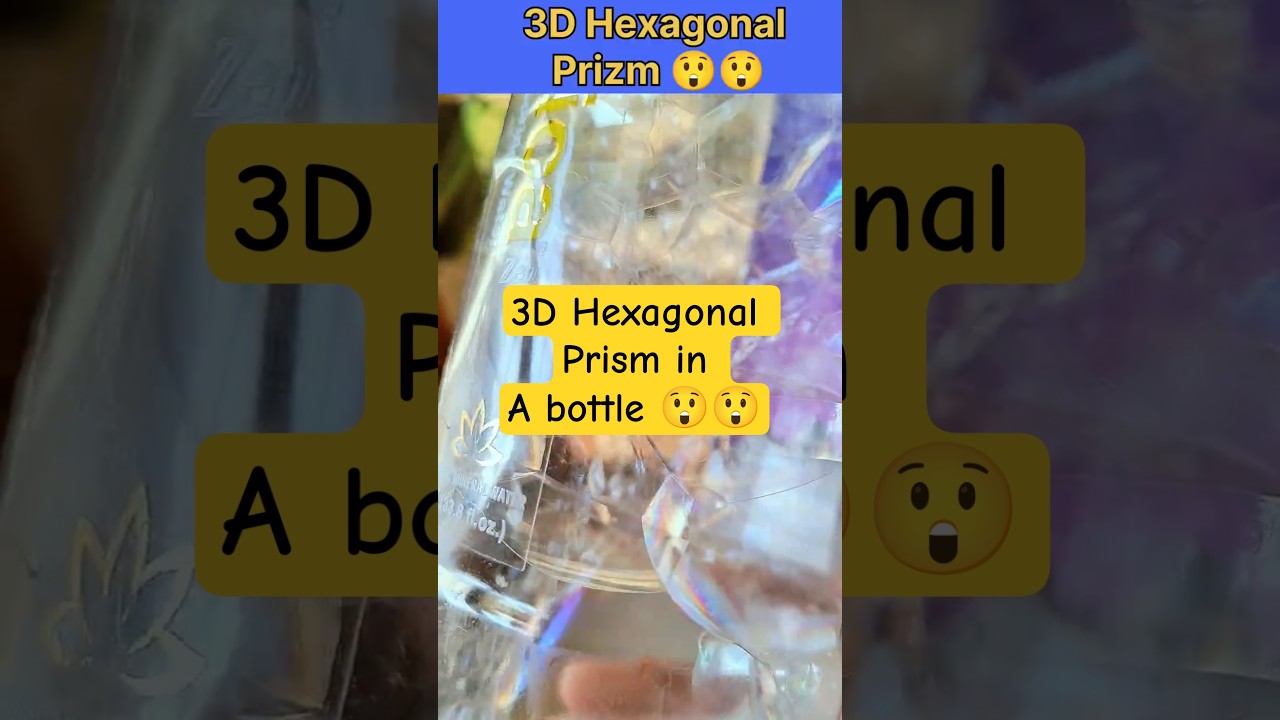 3D Hexagonal Prism Project 💥 Simplest Project 