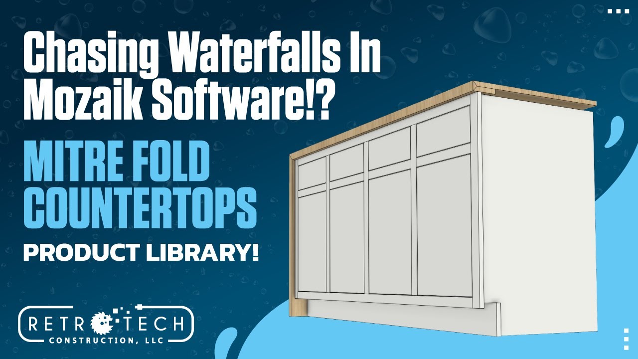 How 2!!  Easy Mitre Fold Countertops With Mozaik CNC Software!  Mitered Ends For The Win!