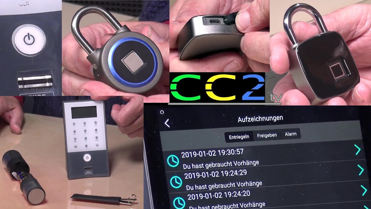 CC2tv: Fingerabdruck als sicherer Zugang + billige Vorhängeschlösser