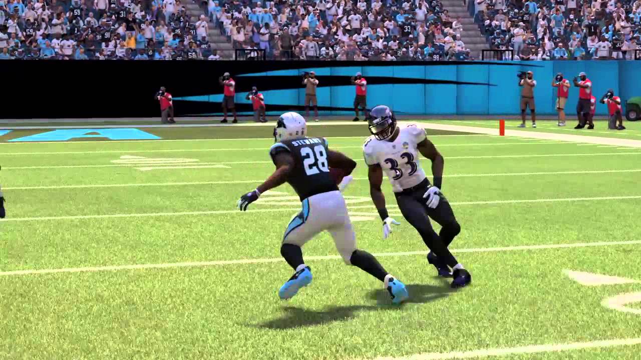 Jonathan Stewart jukes 3 ravens for a td  (madden 16)