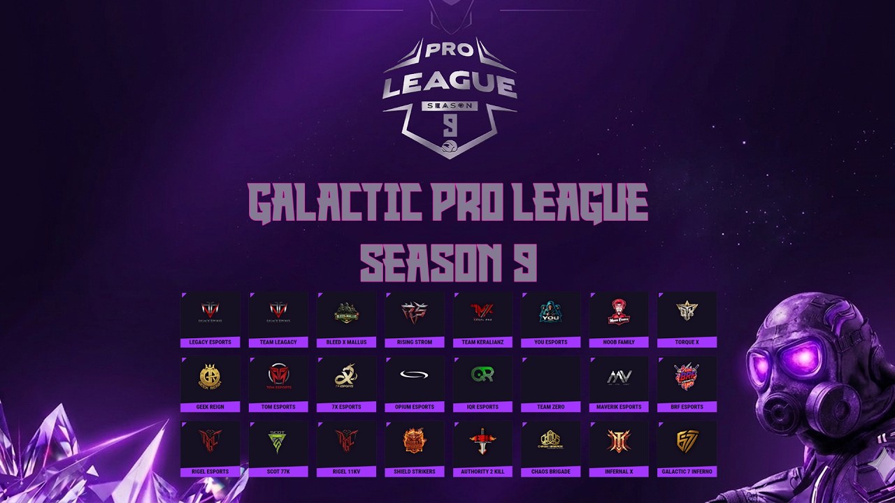 [HINDI] GALACTIC PRO LEAGUE SEASON 9 WEEK 1 DAY 2 ll  PRESENTED BY GALACTIC SEVEN.WATCH TEAM CLUTCH!