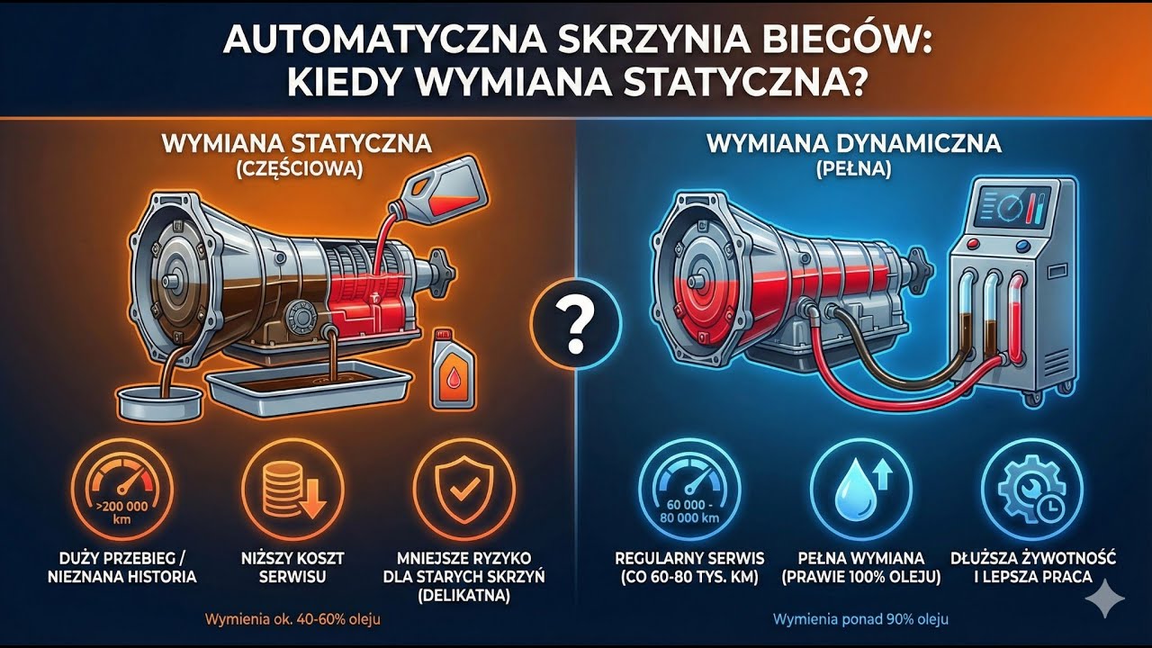 Statyczna czy Dynamiczna Wymiana Oleju w Automacie? ⚠️ Kiedy PŁUKANIE niszczy skrzynię! (ZF, DSG)