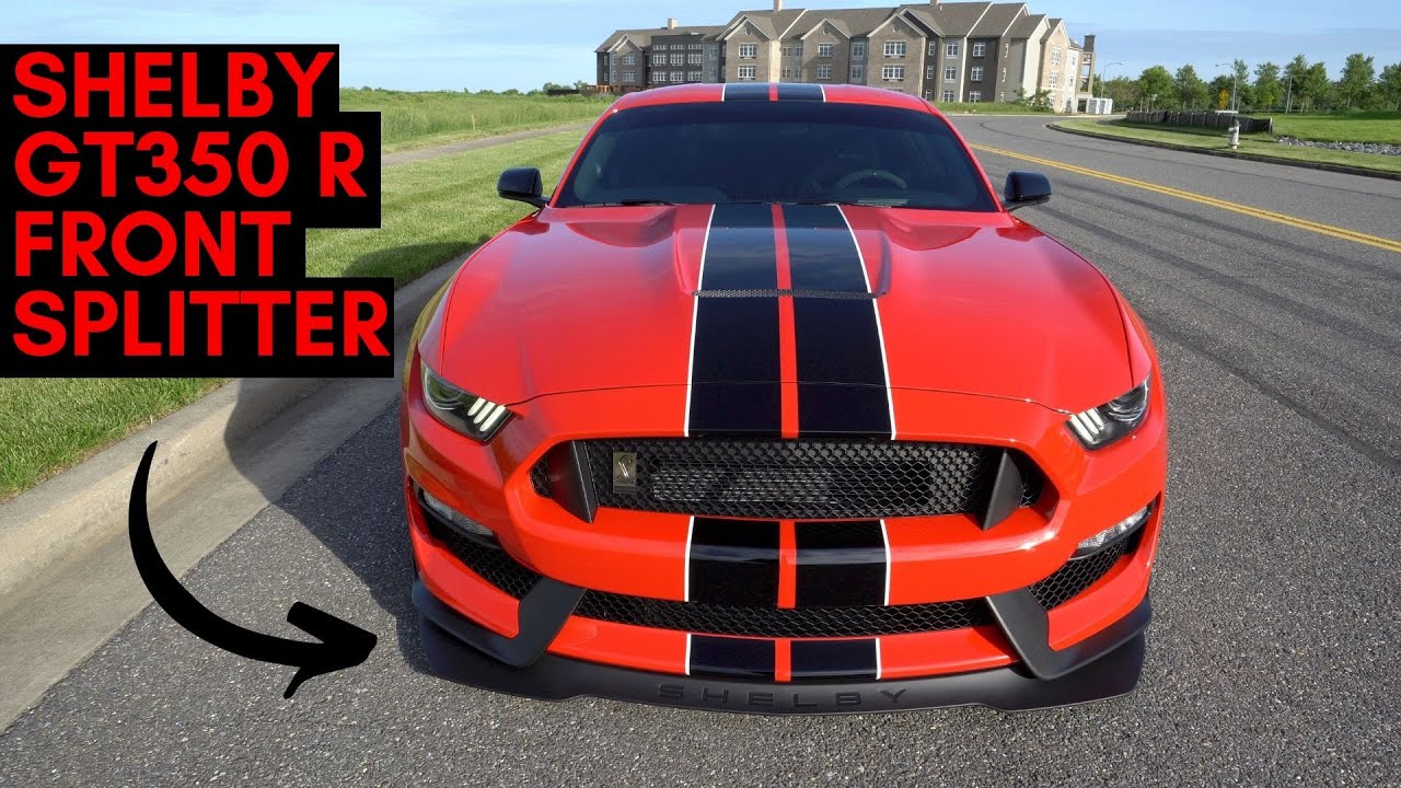 INSTALLING THE SHELBY GT350 R OEM FRONT SPLITTER!
