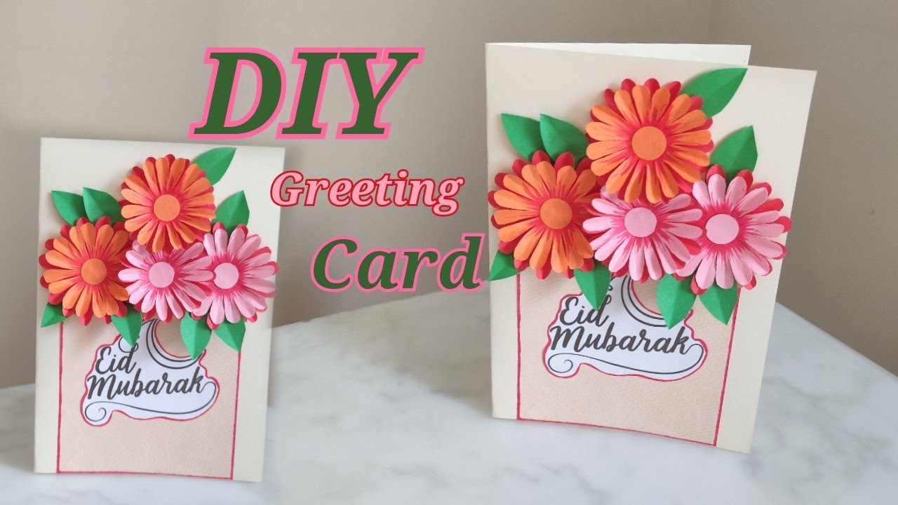 Eid Mubarak Greeting card | DIY Greeting card | DIY Eid Mubarak card