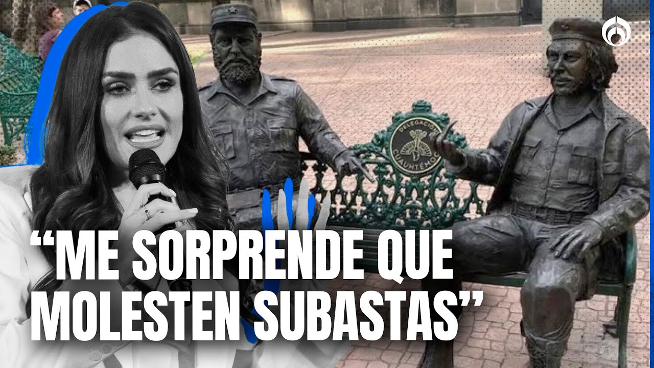 Alessandra Rojo responde a Sheinbaum: “Las estatuas son de los vecinos, no del gobierno”