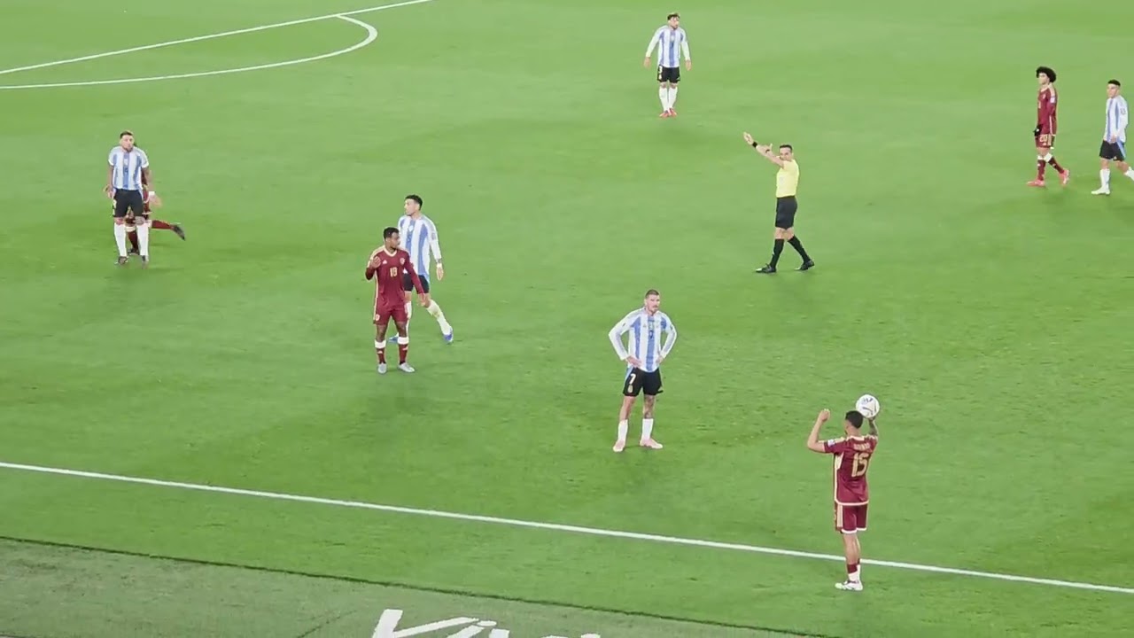 ARGENTINA 3- VENEZUELA 0. FECHA 17 ELIMINATORIAS MUNDIAL 2026.