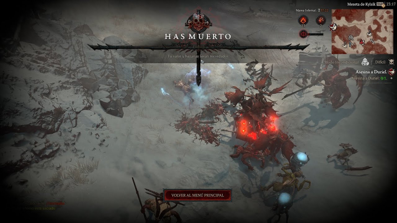 Diablo IV - Modo Hardcore - Las aventuras de Enclenque han llegado a su fin... Paz a su alma 🙏