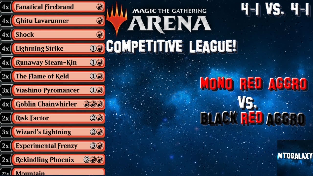 Mono-Red Competitive League 4-1! | MTG Arena