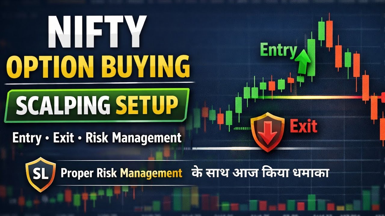 Nifty Option Buying Scalping | Entry–Exit With Proper Risk Management | Strategy Based Trade 