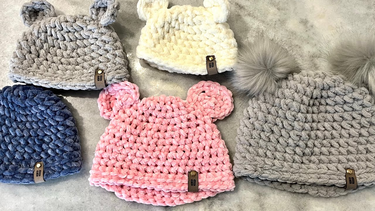 Add a Leather Label to your Handmade Knit and Crochet Baby Hats and Blankets
