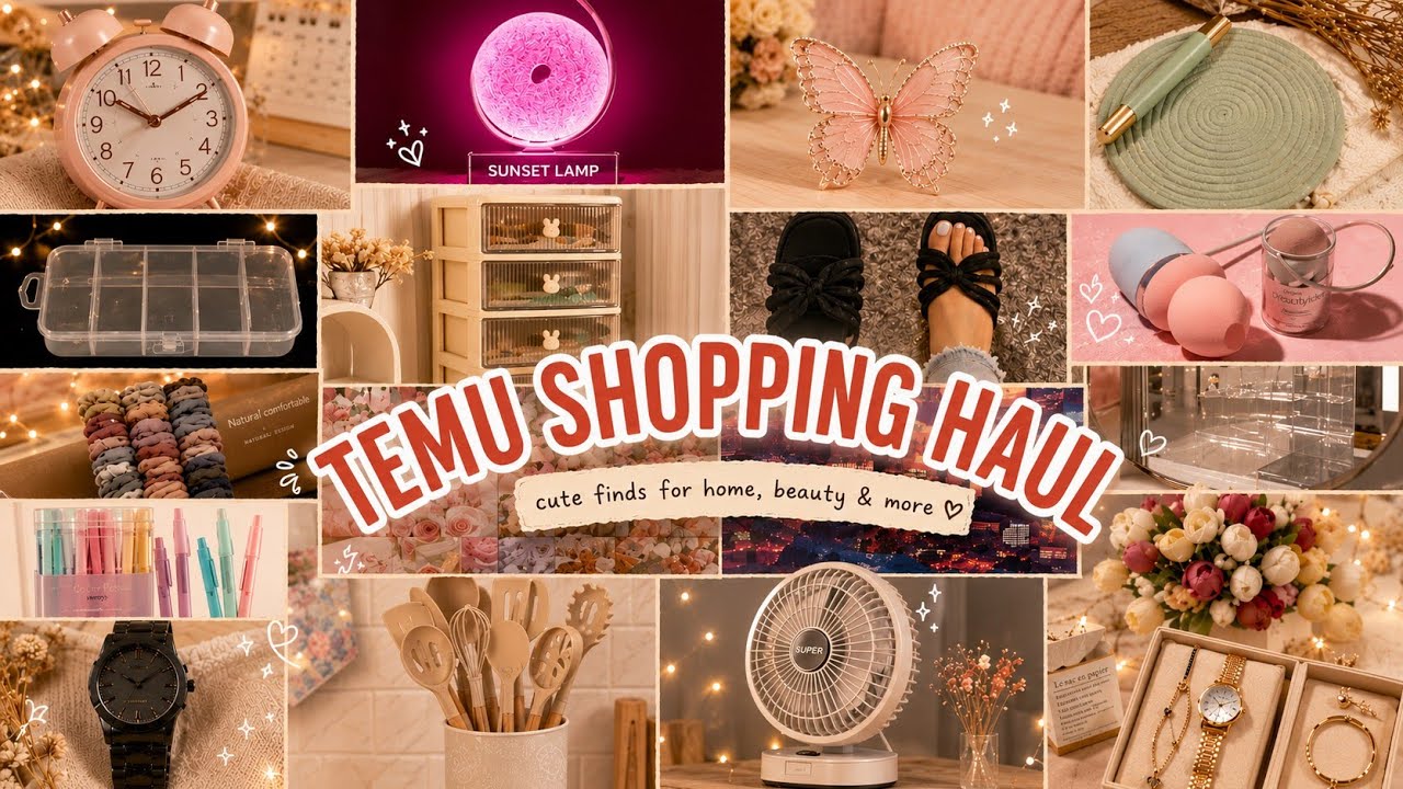 Temu Mega Haul 💕 | Cute Gadgets, Self-Care & Home Essentials Unboxing | Honest Review 2025