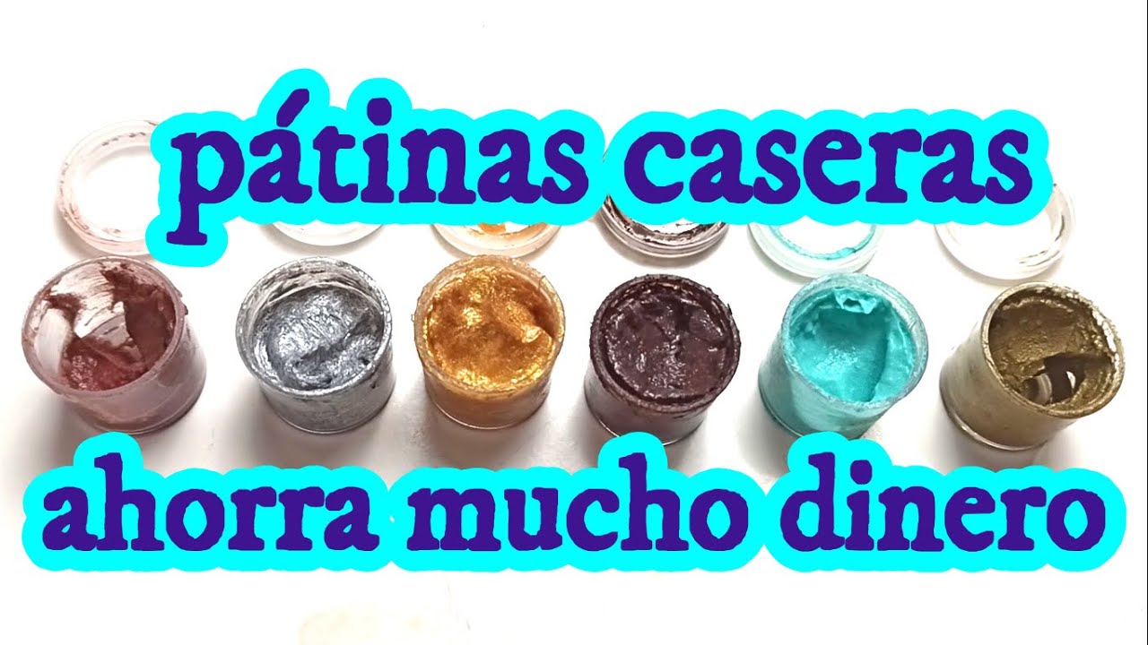 CÓMO HACER PÁTINAS DE CERA CASERA / pátinas de dedo / CERAS para patinar en oro, plata y colores.