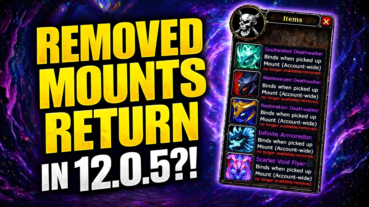 BIG NEWS: Previously Removed M+ Mounts Returning in 12.0.5 (KSM Mounts Back!) | WoW Midnight Mythic+
