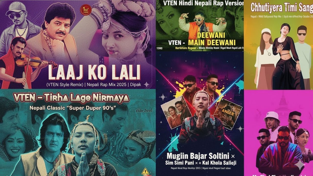VTEN Vibes Remix &ndash; Old Classics x New Flow  Nonstop Nepali Rap Song  #DipakHindiNepaliLofi