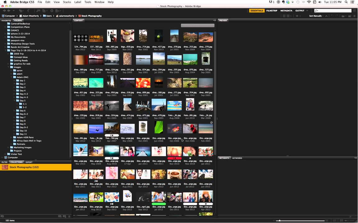 Adobe Bridge Collections