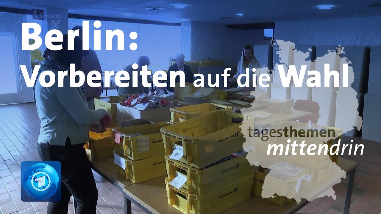 Berlin: Vorbereiten auf die Bundestagswahl | tagesthemen mittendrin
