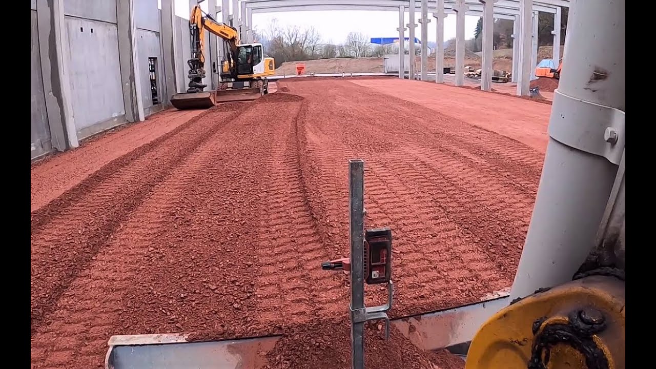 Trick 17 ! Bagger Liebherr A920 und Takeuchi TB290 Schotter einbauen Fundament / Baugrube verfüllen