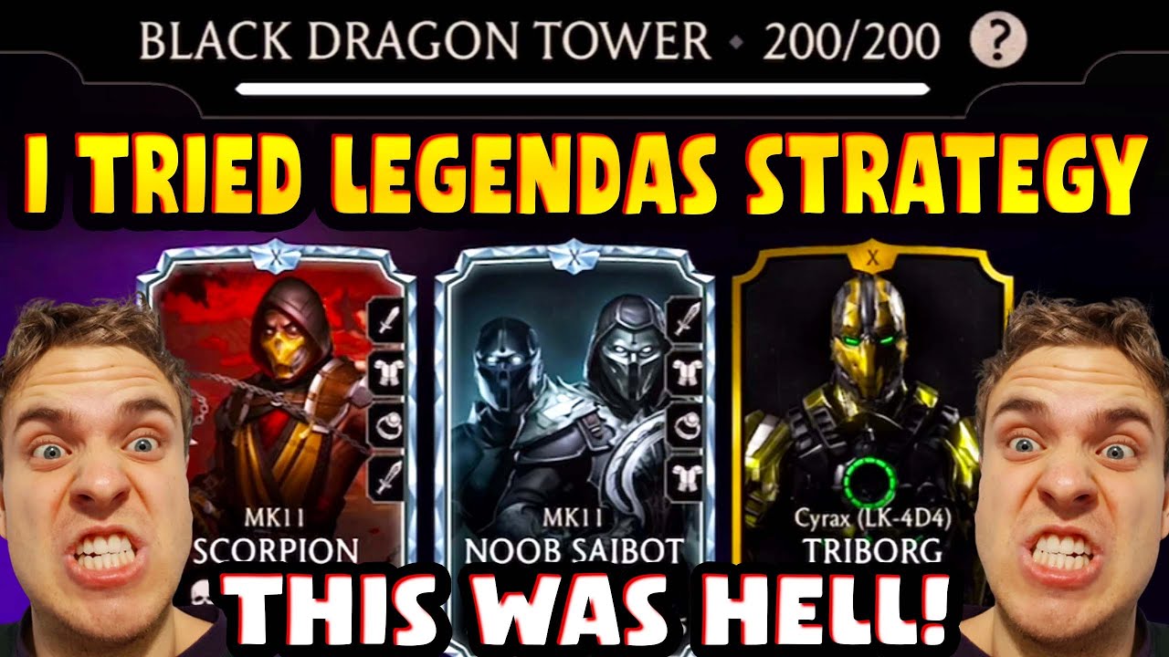 MK Mobile. I Tried Legendas EPIC Strategy in Fatal Tower 200 Run! This is IMPOSSIBLE!