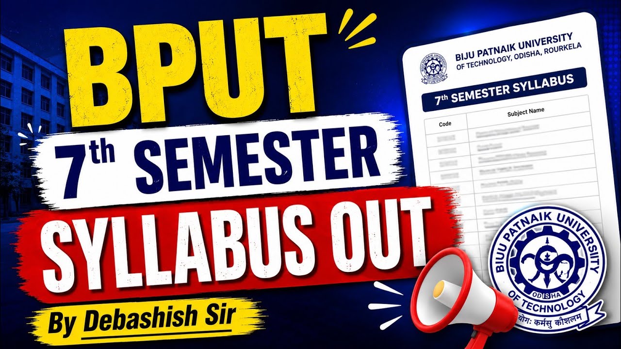 BPUT FINAL YEAR SYLLABUS OUT. CHECK NOW.