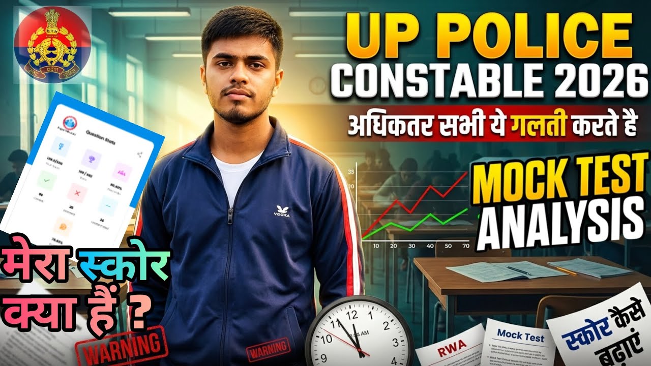 RWA MOCK TEST REVIEW | UP POLICE CONSTABLE 2026 | study vlog competitive exam 
