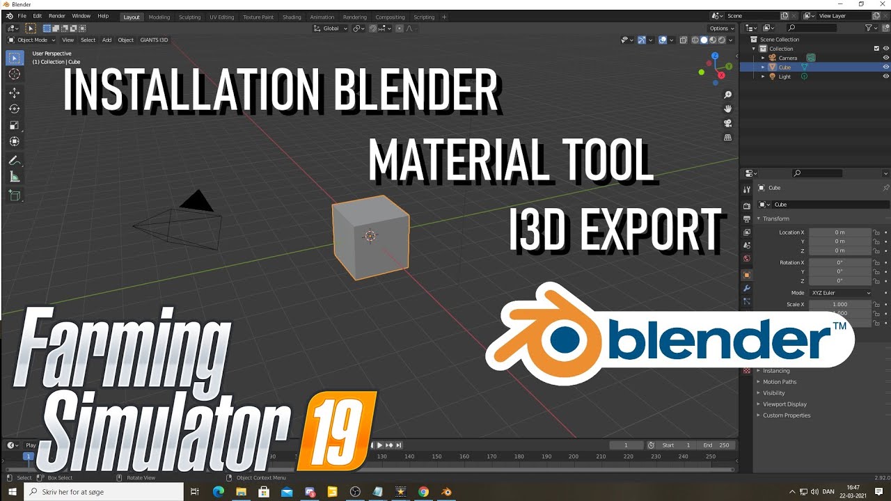 Farming Simulator 2019 Modding Blender 