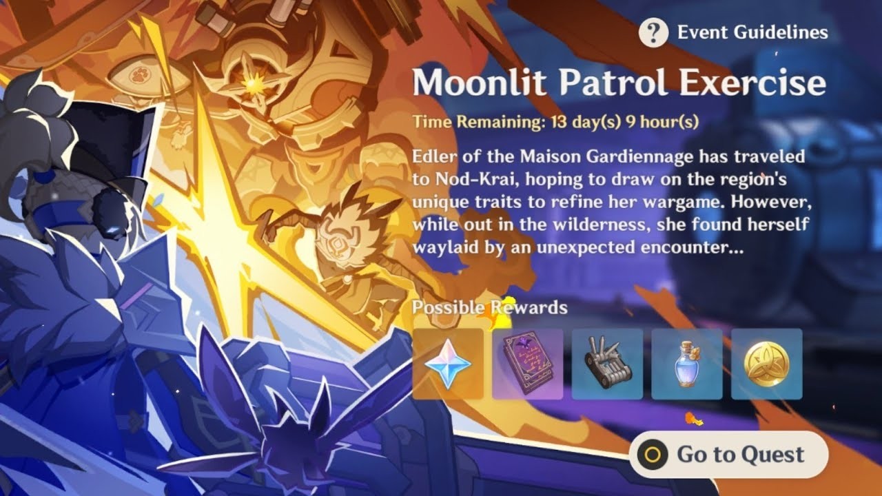 🔴 LIVE Genshin Impact | Moonlit Patrol Exercise Event (No Commentary)