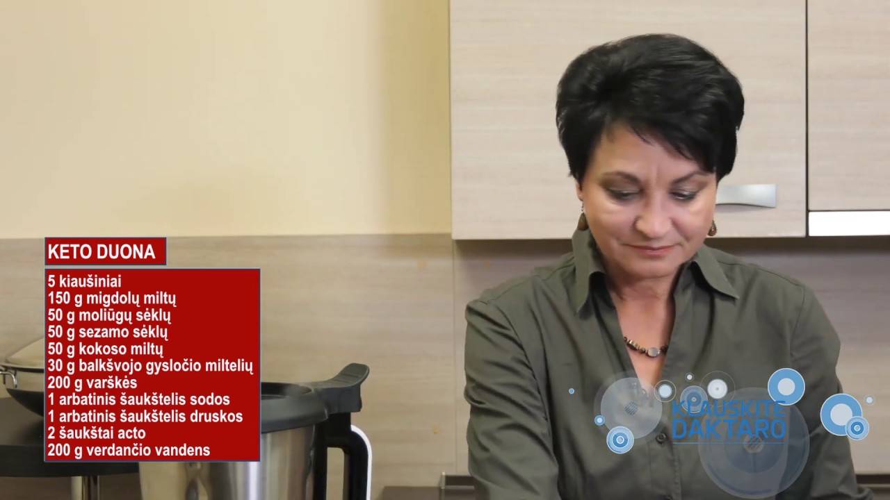 Keto duonos receptas. Rita Šilenskienė