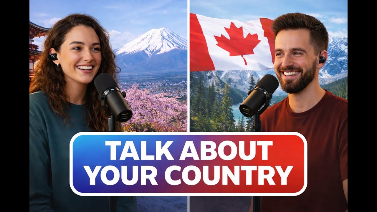 Talk About Your Country in English | Beginner Conversation & Vocabulary | Episode 12