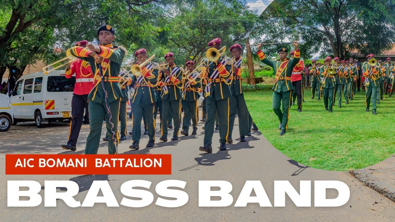 AIC Bomani Battalion Brass Band march through Machakos town II Machakos