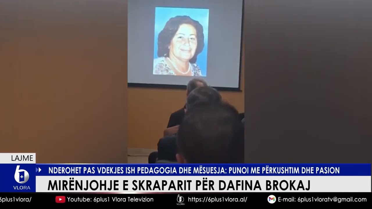 Mirënjohja e Skraparit për Dafina Brokaj. Nderohet pas vdekjes ish Pedagogia dhe Mësuesja