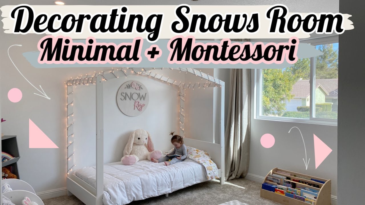 Decorate With Me 2021 \\ Minimalist Toddler Room \\ Montessori Toddler Room \\ Channon Rose Vlogs