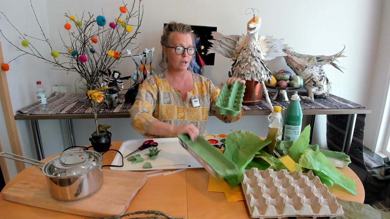 Påsk med Louise - Påskliljor av papper
