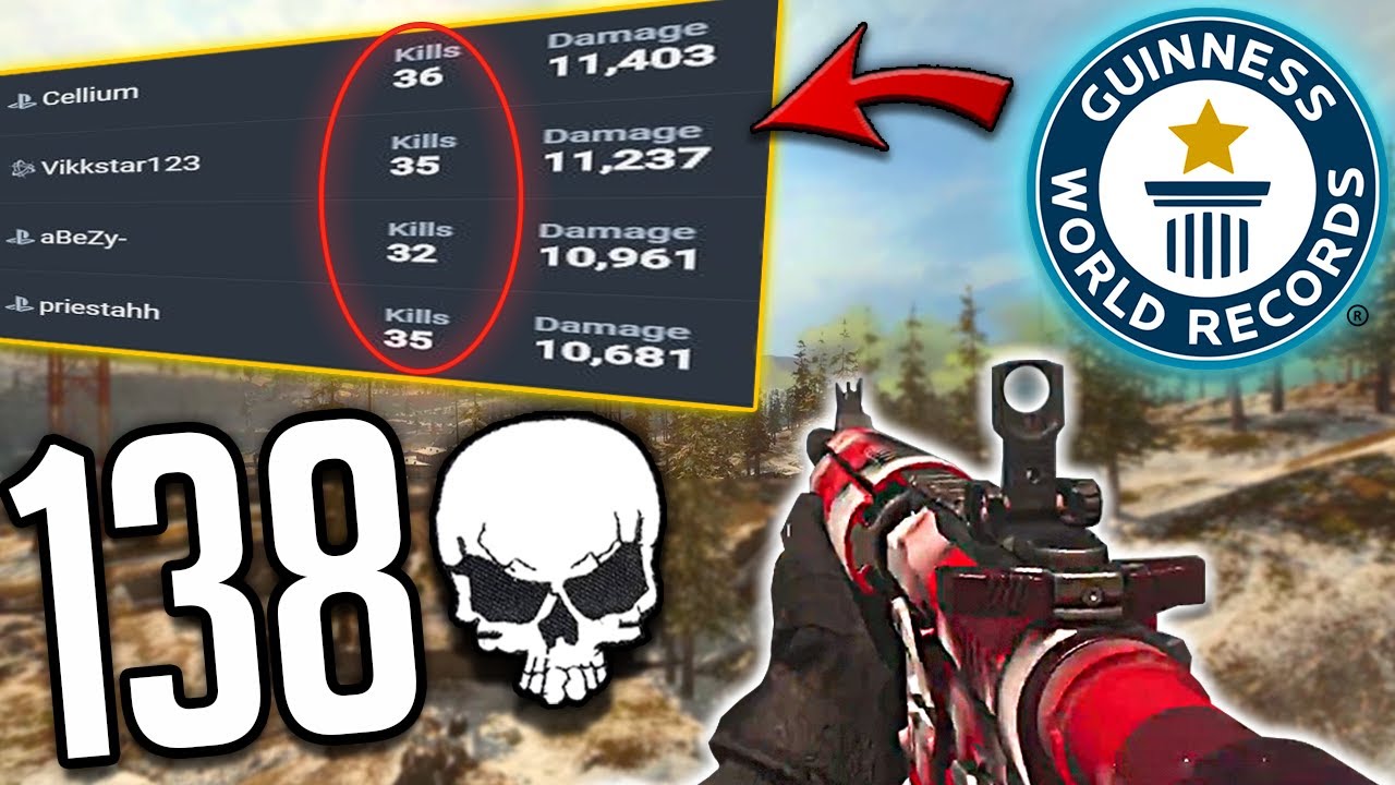 WORLD RECORD! 138 KILLS in SQUADS (35 Kills Solo) - Call of Duty Warzone Battle Royale