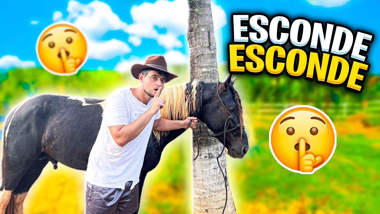 ESCONDE ESCONDE a CAVALO com os PEÃO ABEIA