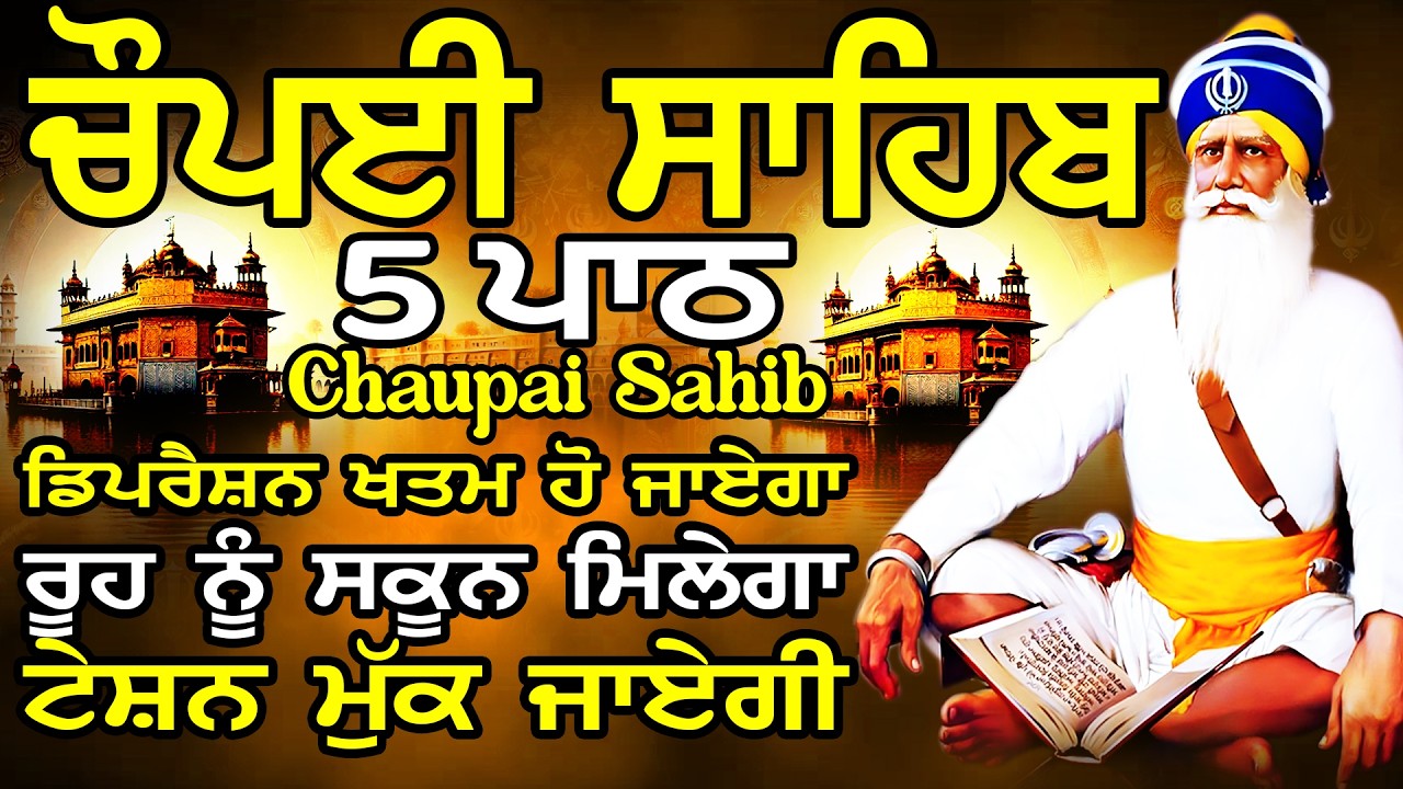 Chopai Sahib | 5 Chaupai Sahib Nitnem | 5 Chaupai Sahib Path | ਚੌਪਈ ਸਾਹਿਬ ਨਿਤਨੇਮ | ਚੌਪਈ ਸਾਹਿਬ ਪਾਠ